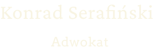 Logo Konrad Serafiński Adwokat